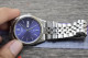 Delcampe - Vintage Citizen  KANJI DATE Blue Dial Men Quartz Watch Japan Round Shape 37mm - Relojes Ancianos