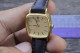Delcampe - Vintage Seiko Year 1987 1221 5490 Yellow Dial Lady QuartzWatch Japan Cushion22mm - Antike Uhren