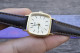 Delcampe - Vintage Seiko Year 1987 1221 5490 Yellow Dial Lady QuartzWatch Japan Cushion22mm - Horloge: Antiek