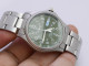 Delcampe - Vintage Seiko V743 8060 Green Dial Men Quartz Watch Japan Round Shape 39mm - Antike Uhren