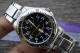 Vintage Alba V501 0FG0 Black Dial Men Quartz Watch Japan Round Shape 36mm - Horloge: Antiek