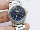 Delcampe - Vintage Burberrys Longdon Blue Dial Men Quartz Watch Japan Round Shape 38mm - Horloge: Antiek