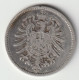 DEUTSCHES REICH 1875 A: 1 Mark, Silver, KM 7 - 1 Mark