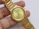 Vintage Citizen  Gold PlatedYellow Dial Lady Quartz Watch Japan Round Shape 31mm - Watches: Old