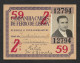 Portugal Carris Lisboa Tramway Et Autocar De Lisbonne Carte Abonnement 1959 Lisbon Tram And Bus Pass - Europa