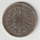 DEUTSCHES REICH 1887 A: 1 Mark, Silver, KM 7 - 1 Mark