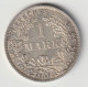 DEUTSCHES REICH 1914 A: 1 Mark, Silver, KM 14 - 1 Mark