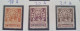 9 TIMBRES MAROC POSTE LOCALE 1897 N°16A A N°21A + N°17A + N°20A FEZ A MEKNES - Lokale Post