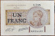 Billet 1 Franc Chambre De Commerce De PARIS 1920 Nécessité S.F84 - Chamber Of Commerce