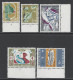 Belgique - 1959 - COB 1114, 1115, 1117, 1119 Et 1120 * (MH) - Numéros De Planche - Charnière Très Légère - ....-1960