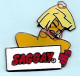 @@ Saggay F. THOMAS Pin-ups Blonde Avec Logo SAGGAY. (3.70x4.00) EGF @@bd31 - Pin-ups