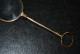 Rare Anciens Lorgnons Face à Main Lunettes Pliantes à Système Pince Nez 19ème Siècle Métal Doré Lorgnon - Glasses