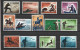 Collection Of 31 Stamps, Hunting, Fishing, And Boating, MNH, Some Disturbed Gum, Condition As Per Front/back Scan - Tiro (armi)