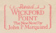 Meter Cut USA John P. Marquand - Wickford Point - Schrijvers