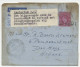 Crash Mail Paquebot Letter GB / UK - Netherlands 1952 Frankfurt Germany - Nierinck 520322 A - Non Classés
