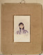 Aquarelle.- "Jeune Femme En Buste". Modèle Lysie. Signée B.F.  Atelier B. Flournoy Genève 1896. - Acquarelli
