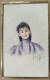 Aquarelle.- "Jeune Femme En Buste". Modèle Lysie. Signée B.F.  Atelier B. Flournoy Genève 1896. - Acquarelli