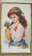 Aquarelle.- "Jeune Femme Maghrébine à L'Ananas". Signée Au Verso Et Datée Décembre -Janvier 1886-1887. - Aquarelles