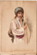 Delcampe - Aquarelle.- "Jeune Homme Berbère à La Lance". Signée Illisible Au Bas M.F. Attribué Atelier Flournoy 1900 - Aquarel