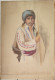 Delcampe - Aquarelle.- "Jeune Homme Berbère à La Lance". Signée Illisible Au Bas M.F. Attribué Atelier Flournoy 1900 - Aquarel