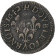France, Louis XIII, Double Tournois, 1642, La Rochelle, Cuivre, TB+, Gadoury:12 - 1610-1643 Ludwig XIII. Der Gerechte