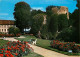 27 - Conches En Ouche - Le Vieux Donjon Et Les Jardins De L'Hôtel De Ville - Fleurs - Vieilles Pierres - CPM - Voir Scan - Conches-en-Ouche