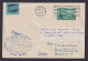 Flugpost Brief Air Mail Motiv Weltkugel Globus USA Polar Service Los Angeles - Storia Postale