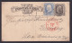 USA Ganzsache 1c Schw + 1 C. Blau Hoboken New Jersey Roter K1 New York Transit - Cartas & Documentos