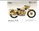 8-4-2024 (1 Z 21) Malta (posted To France With Motorbike Stamp - No Postmark !) Valetta (UNESCO) - Malta