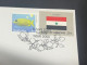 8-4-2024 (1 Z 22) COVID-19 4th Anniversary - Yemen - 8 April 2024 (with Yemen UN Flag Stamp) - Krankheiten