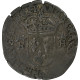 France, Henri IV, Douzain Aux 2 H Couronnés, 1593, Clermont-Ferrand, Billon - 1589-1610 Heinrich IV.