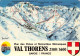 73   VAL-THORENS  Plan Des Pistes Et Des Remontées  (Scan R/V) N°   25   \MS9037 - Val Thorens