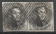 OBP6 In Paar, Met 4 Randen En Met Ambulantstempel M.III (zie Scans) - 1851-1857 Medallions (6/8)