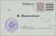 Württemberg: Postkarte Mönsheim An Das Kameralamt Leonberg 1908 - Covers & Documents
