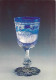 Art - Cristal - Combat De Cerfs Saint-Louis - Winckler - Cristal Soufflé, Doublé Bleu, Taillé Et Gravé à La Roue Par Un  - Oggetti D'arte
