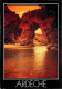 07 - Ardèche - Gorges De L'Ardèche - Le Pont D'Arc - Coucher De Soleil - Flamme Postale De Vallon Pont D'Arc - CPM - Voi - Vallon Pont D'Arc