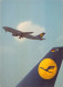 Ansichtskarte / Postkarte - Lufthansa Werbekarte Startendes Flugzeug Hinter Seitenflosse - 1946-....: Era Moderna