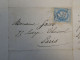 DM 16 FRANCE BELLE LETTRE RARE 1870 TENTATIVE ENTREE  A PARIS SIEGE DEPUIS RENNES + VU BEHR .DISPERSION COLLECTION++ - 1849-1876: Période Classique