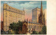 Usa - NEW YORK CITY - Trinity Building, Trinity Church - LITHO - Publ. J. Koehler 1509 - Manhattan