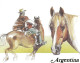 Delcampe - Argentine San Martin Monument National Au Drapeau Gaucho Chevaux Tableau PueyrredonLiberator Libertador ** 1983 5 Pesos - Incisioni