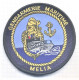 Gendarmerie Maritime. Sigle "Maritime", Vedette "Le Mélia". "P 789". Titre D'épaule Tissu Brodé. - Esercito