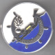 Gendarmerie Nationale. Diplome De Plongeur. Ø 44 Mm. Boussemart Par Promodis. Attache 2 Pin's. - Esercito