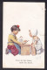 K. Feiertag - Ernst Ist Das Leben, Heiter Die Kunst / Visible Torn On Right Edge / Postcard Circulated, 2 Scans - Feiertag, Karl