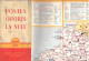 Carte Routière France Des Stations Ouvertes La NUIT Par SHELL Berre, 46x90 Cm 1954 - Roadmaps