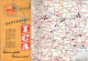 Carte Routière France Des Stations Ouvertes La NUIT Par SHELL Berre, 46x90 Cm 1954 - Cartes Routières