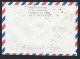 Japan: Cover To USA, 1989, 3 Stamps, Meter Cancel, Cut-out Stationery?, Horse, Shell, C1 Customs Label (damaged, Stains) - Cartas & Documentos