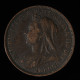  Grande-Bretagne / United Kingdom, Victoria, Half Penny, 1898, , Bronze, TB+ (VF),
KM#789 - C. 1/2 Penny