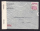 Belgian Congo: Airmail Cover To USA, 1941, 1 Stamp, Censored, Censor Label, War, WW2, Written Jusqu'a (minor Damage) - Storia Postale