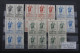 LOT MAROC N°241 à 243 + PA N°59 EN BLOCS DE 4 NEUF** TB COTE 86 EUROS VOIR SCANS - Unused Stamps