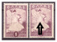 GREECE 1945 2X1L. OF THE "GLORY ISSUE" THE 2ND ONE (SEE ARROWS) WITH MIRROR PRINTING AT THE GUM ERROR MNH - Abarten Und Kuriositäten